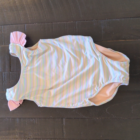 Pastel Stripe One Piece Swimsuit - Picture 1 of 4